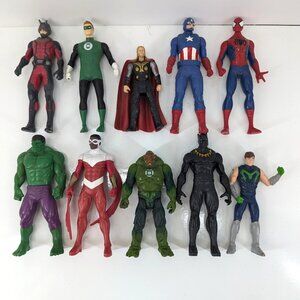 Action Figures 5 1/2 Inch Various Characters Marvel Hasbro Lot of 10 Read